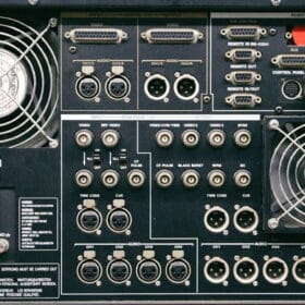 PANASONIC D3 AJ-D350E backside I/O