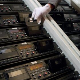 Cube-Tec Quadriga-Audio system with Tascam recorder for cassette digitisation