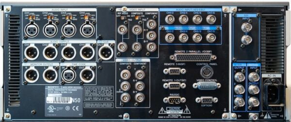 SONY MSW-M2000P backside I/O