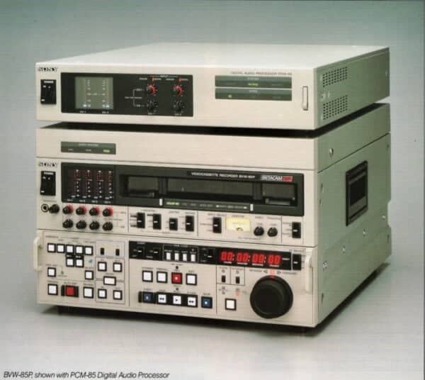 BVW-85P with PCM-85 Digital Audio Processor for BetacamSP